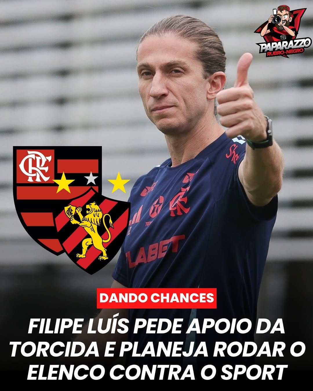 O técnico Filipe Luís pediu o apoio da torcida rubro-negra para o duelo deste sábado contra o Sport, no Maracanã, pela 3…