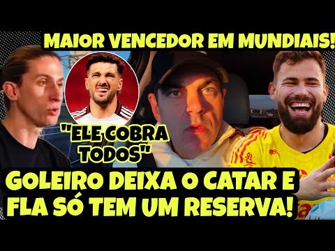FILIPE FAZ REVELAÇÃO SOBRE ARRAXCA! FLA FICA COM APENAS UM GOLEIRO RESERVA! FLA É O MAIOR VENCEDOR!