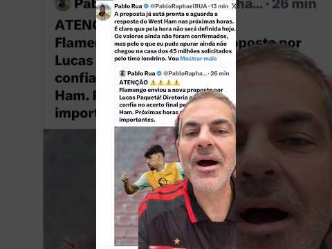 BOTA O CASACO! PROPOSTA NA MESA DO WEST HAM E AGORA CONTRATAÇÃO PODE SAIR A QUALQUER MOMENTO!