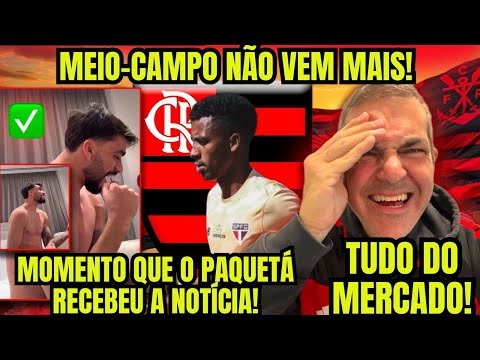 INSANO! PAQUETÁ É MUITO FLAMENGO! QUERIA VOAR NA HORA! VEJA A REAÇÃO AO SABER QUE TAVA CONTRATADO!