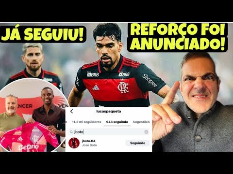 NOVO REFORÇO FINALMENTE ANUNCIADO PELO MENGÃO! PAQUETÁ JÁ ATÉ SEGUIU JOSÉ BOTO! ACERTA TUDO AMANHÃ!