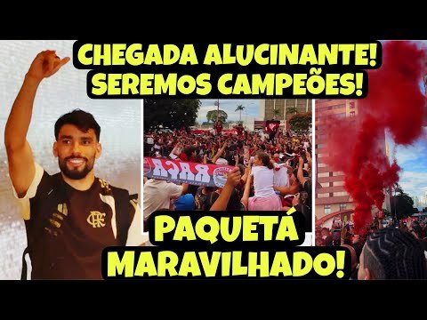 RECEPÇÃO DE CAMPEÃO! PAQUETÁ MARAVILHADO COM A CHEGADA DO MENGÃO EM BRASILIA! TORCIDA ALUCINADA!