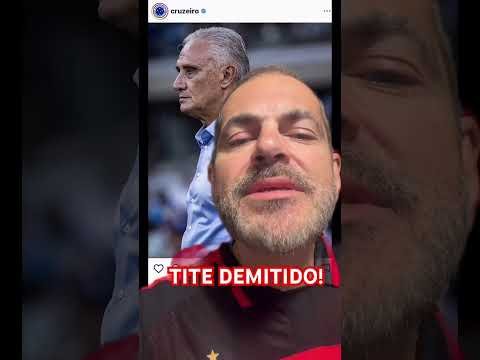 CAIU! CRUZEIRO CONFIRMA DEMISSÃO DE TITE APÓS DERROTA PARA O FLAMENGO E EMPATE COM O VASCO!